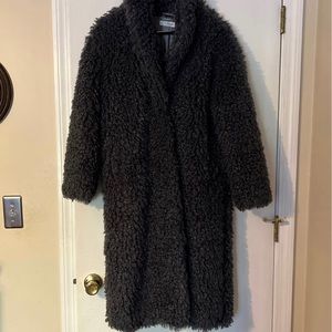 Mango Faux Fur Coat
